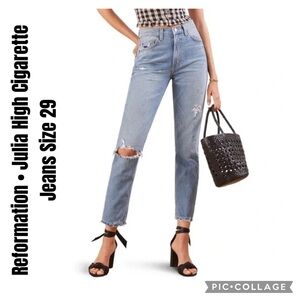 Reformation • Julia High Cigarette Jeans Size 29